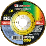 Круг лепестковый LUGAABRASIV КЛТ2 125 х 22,23 Ткань А 60 80